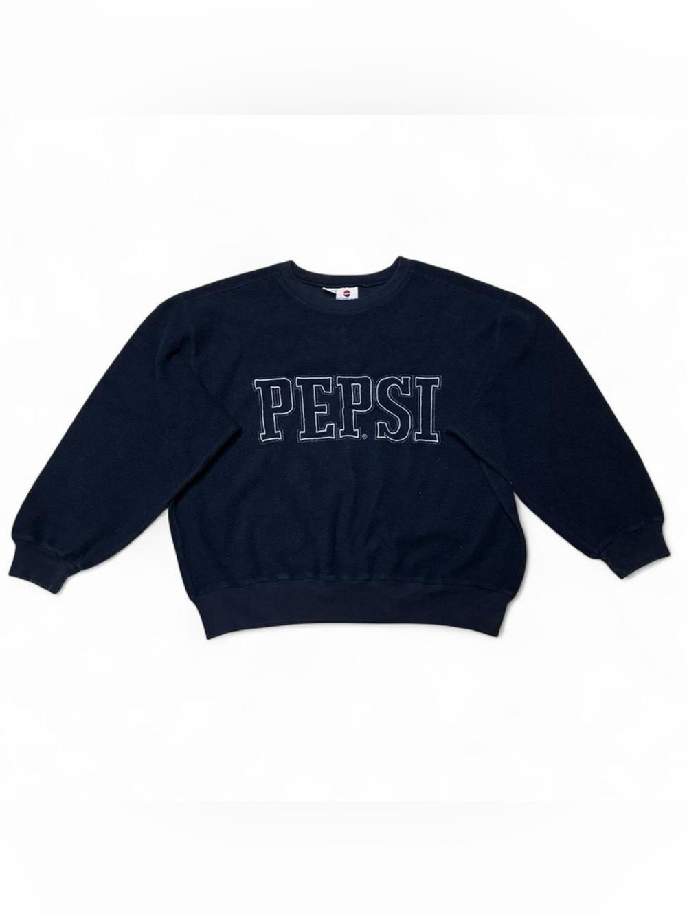 Vintage Pepsi Sweater Mens Extra Large XL Blue Soft Fleece Sweatshirt Boxy